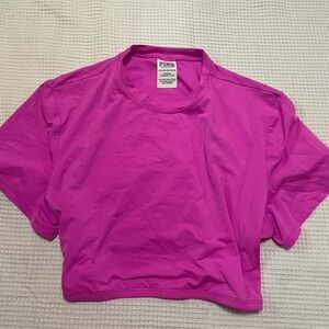 PINK Victoria's Secret Vibrant Pink Crop Top